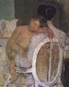 Mary Cassatt, Mother holding the kid